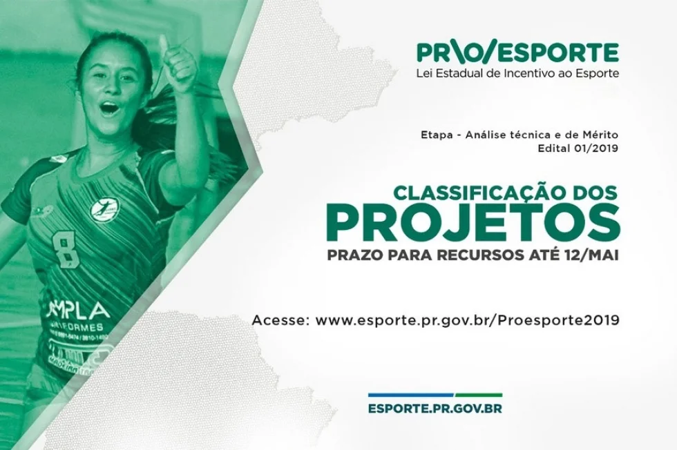 Sai a classificação de projetos do Proesporte
