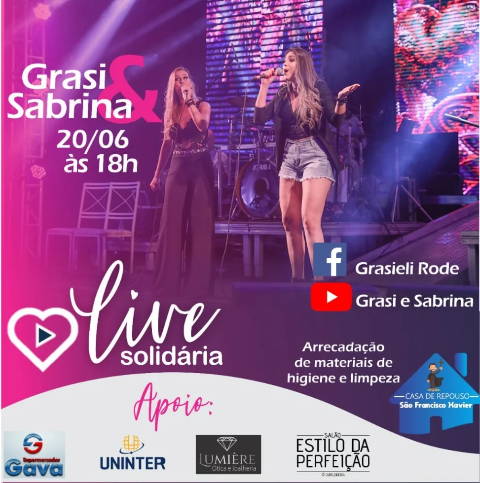 Cantoras de Laranjeiras do Sul fazem live solidária neste sábado (20)