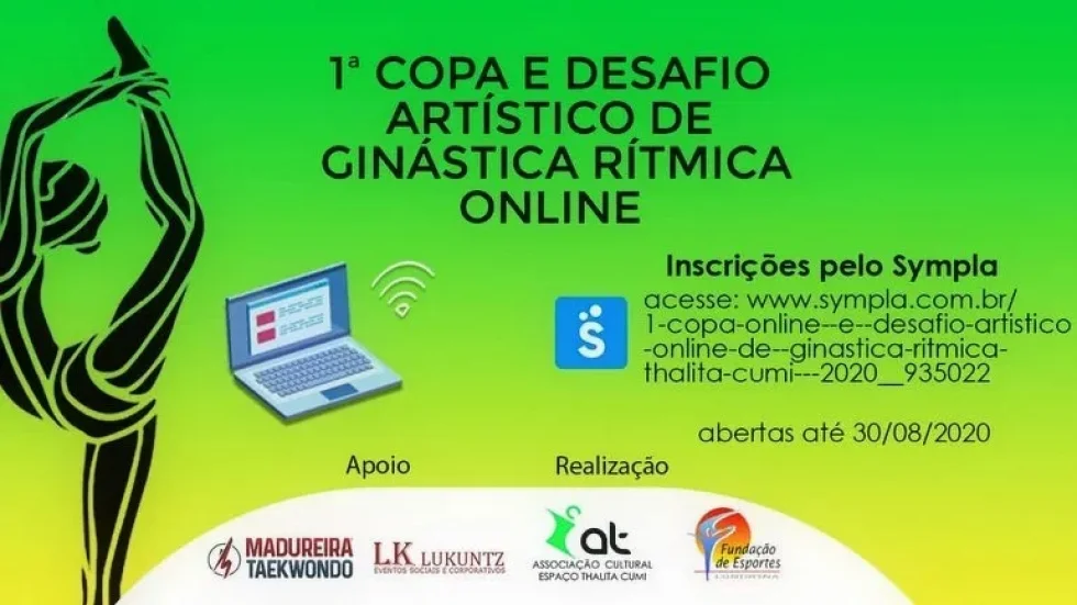Prefeitura apoia a 1ª Copa e Desafio Online de Ginástica Rítmica