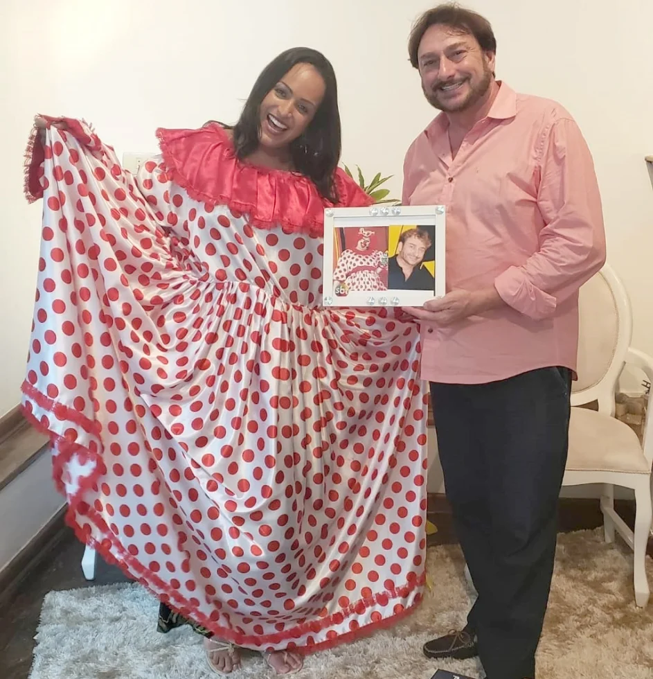 Lisa Gomes conhece um dos intérpretes da Vovó Mafalda, “Quase chorei”