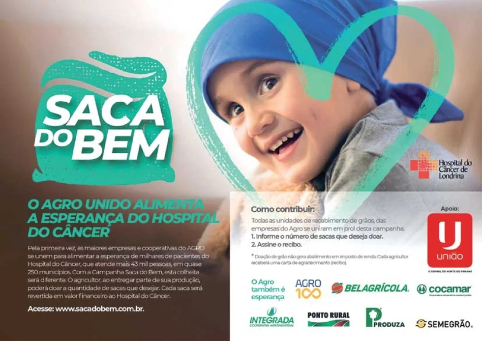 Grandes cooperativas e empresas do agro se unem na campanha “Saca do Bem”