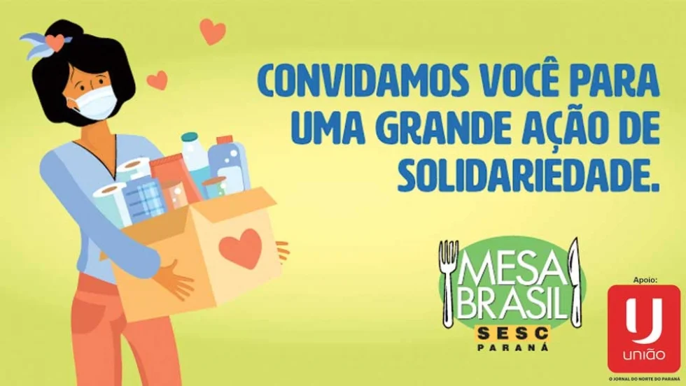 Mesa Brasil do Sesc PR completa um ano e pretende alcançar um milhão de quilos arrecadados