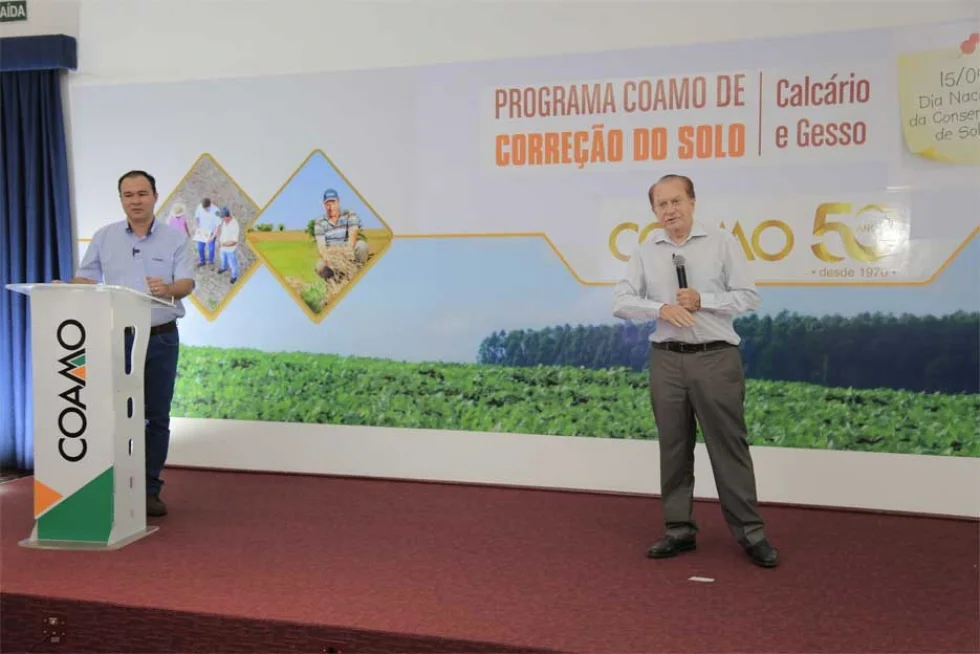 Coamo lança Programa de Correção do Solo  com ênfase de calcário e gesso