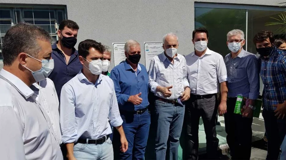 Alvorada do Sul - Deputado Cobra Repórter acompanha governador Ratinho Junior em inauguração de frigorífico de peixes