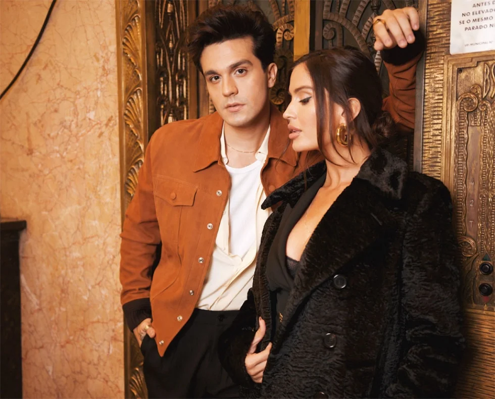 Luan Santana grava com Natalia Barulich