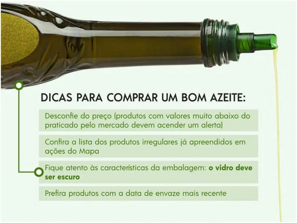 Fiscalização evita fraudes em vendas de azeite de oliva, produto cada vez mais consumido pelos brasileiros