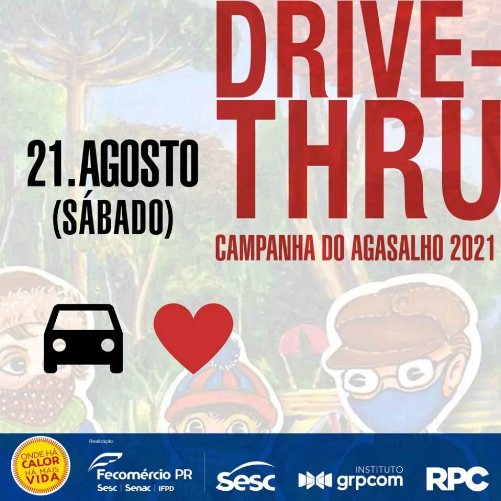 Sesc PR realiza ação simultânea da Campanha do Agasalho em todo o estado neste sábado (21)