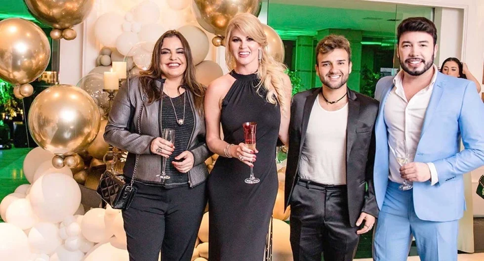 Val Marchiori comemorou aniversário junto aos amigos