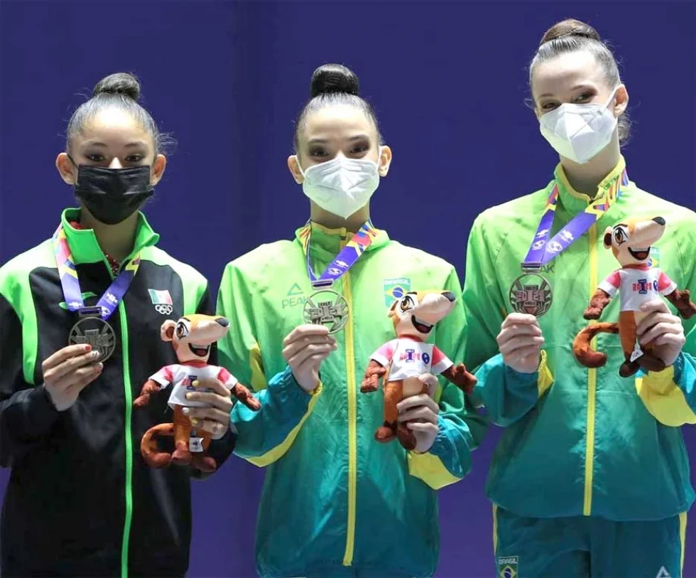Ginástica do Paraná conquista dez títulos nos Jogos Pan-Americanos Júnior de Cali