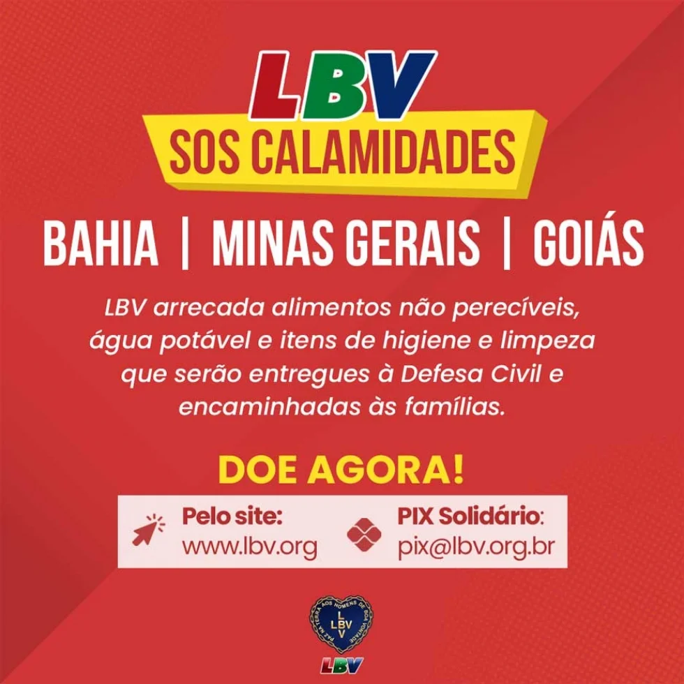 LBV — SOS Bahia, Minas Gerais e Goiás