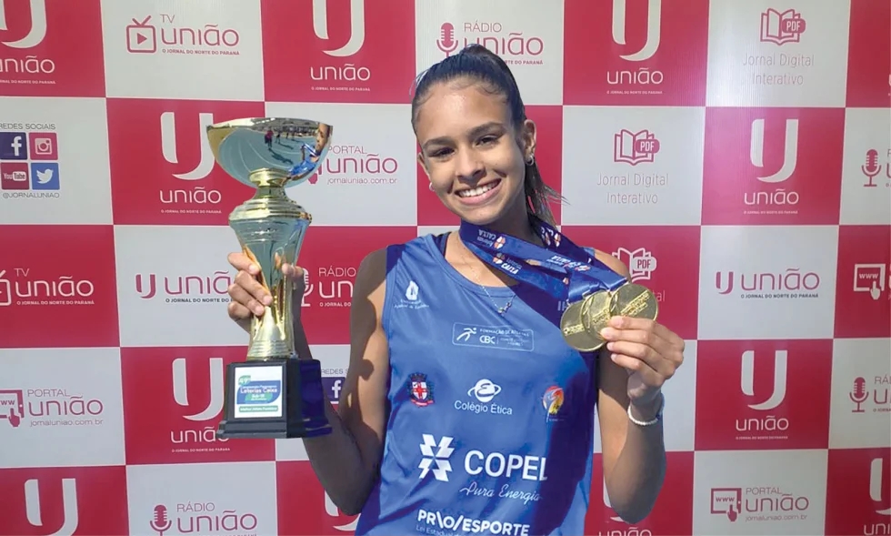 Londrinense Júlia Ribeiro é a nova recordista paranaense de atletismo