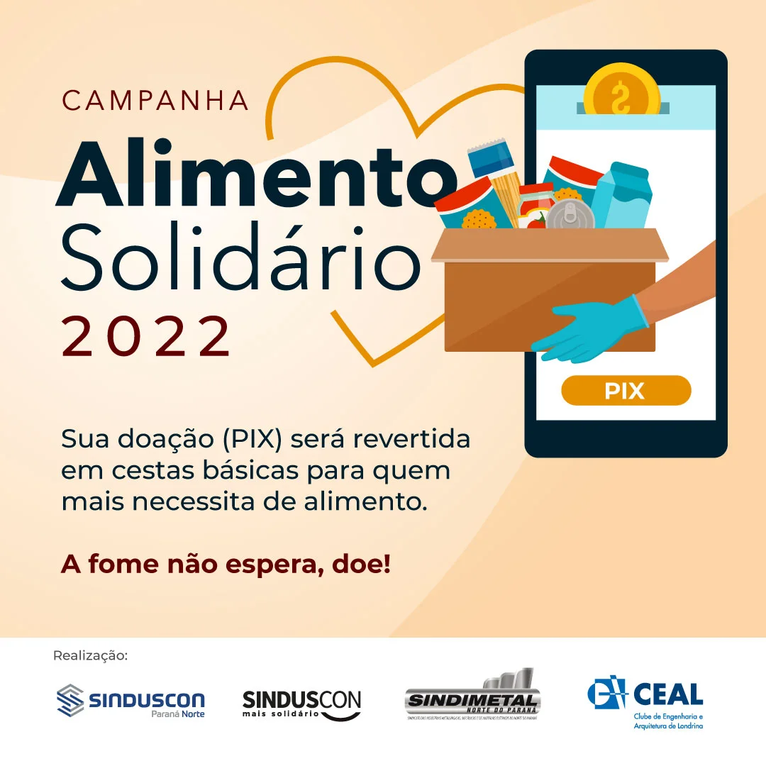 Entidades do setor produtivo se unem em campanha para arrecadação de alimentos