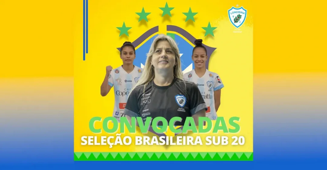 Atletas e treinadora do Londrina Futsal são convocadas para a Seleção Brasileira Sub-20