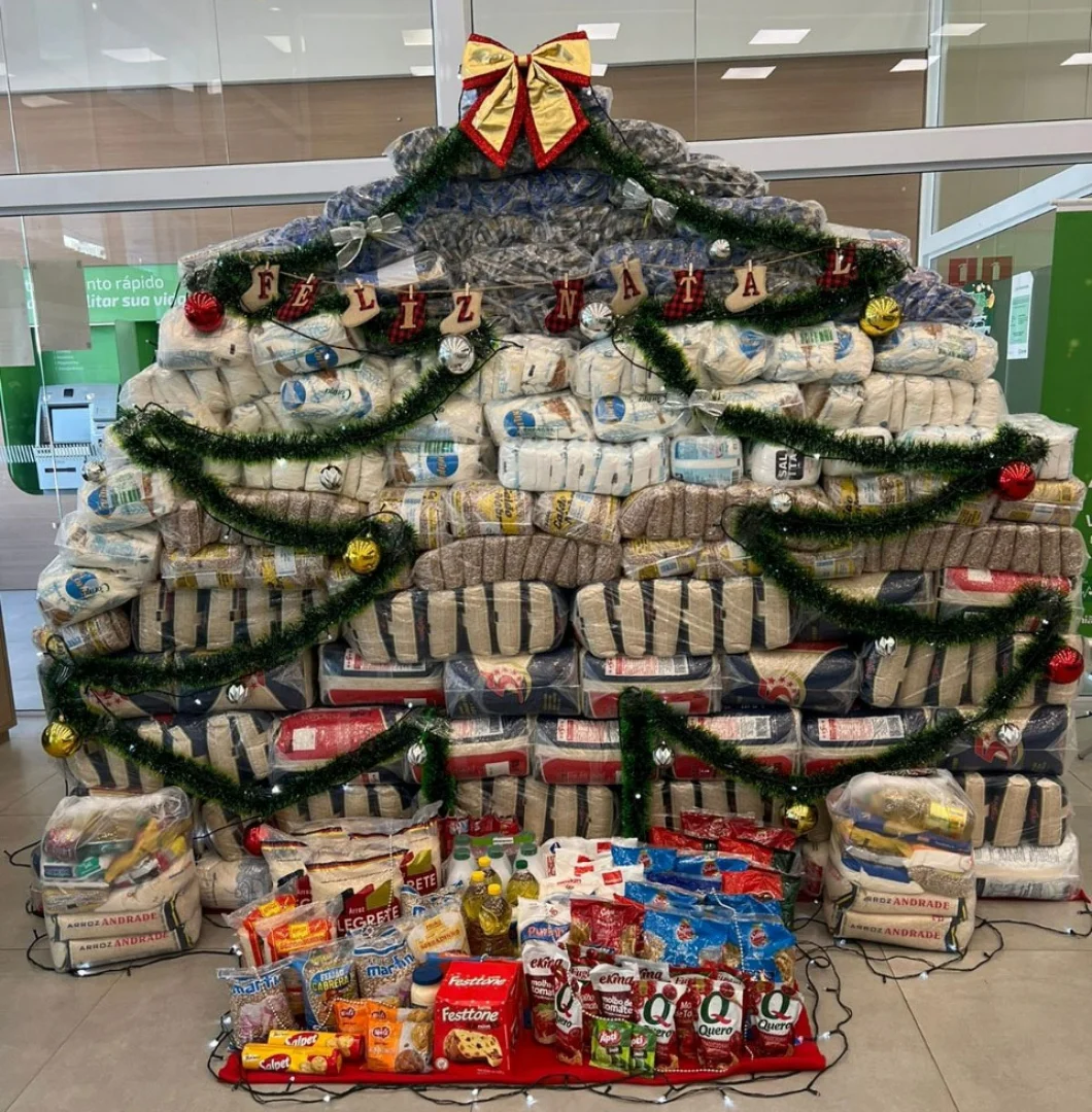 Árvore Solidária arrecada 97 toneladas de alimentos