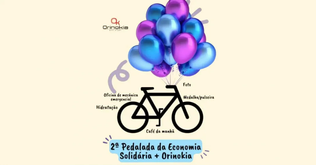 2ª Pedalada da Economia Solidária + Orinokia recebe inscrições até quinta (26)