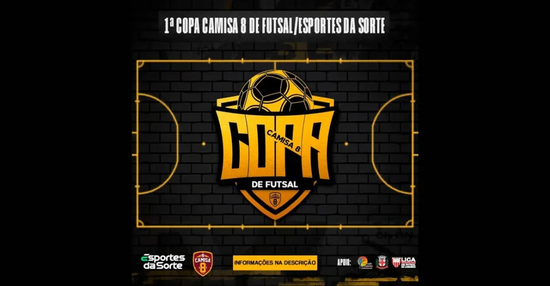 Londrina sediará a 1ª Copa Camisa 8 Futsal/Esportes da Sorte