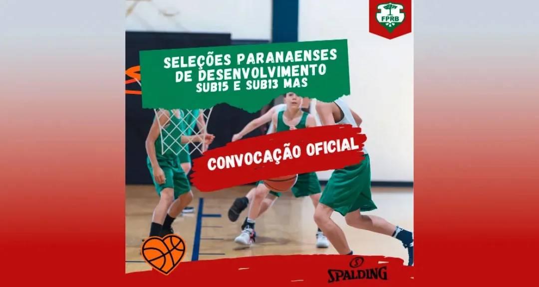 Atletas da APVE Londrina Basketball são convocados para seleção paranaense