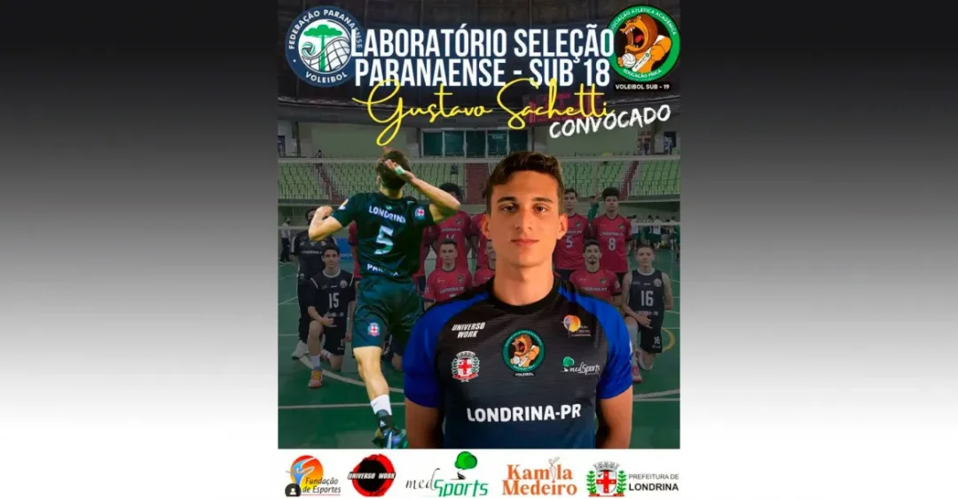 Atleta de Londrina vai disputar Campeonato Brasileiro de Seleções de Voleibol