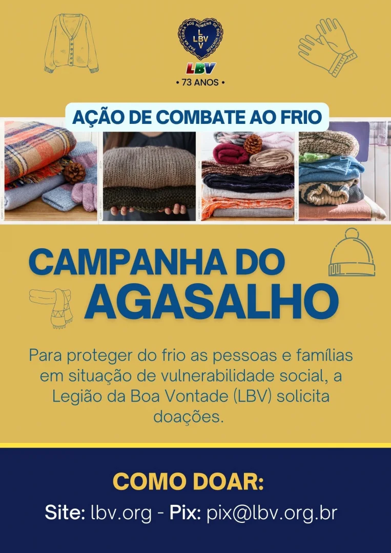 Frio chega antes: falta doação de agasalhos em boas condições