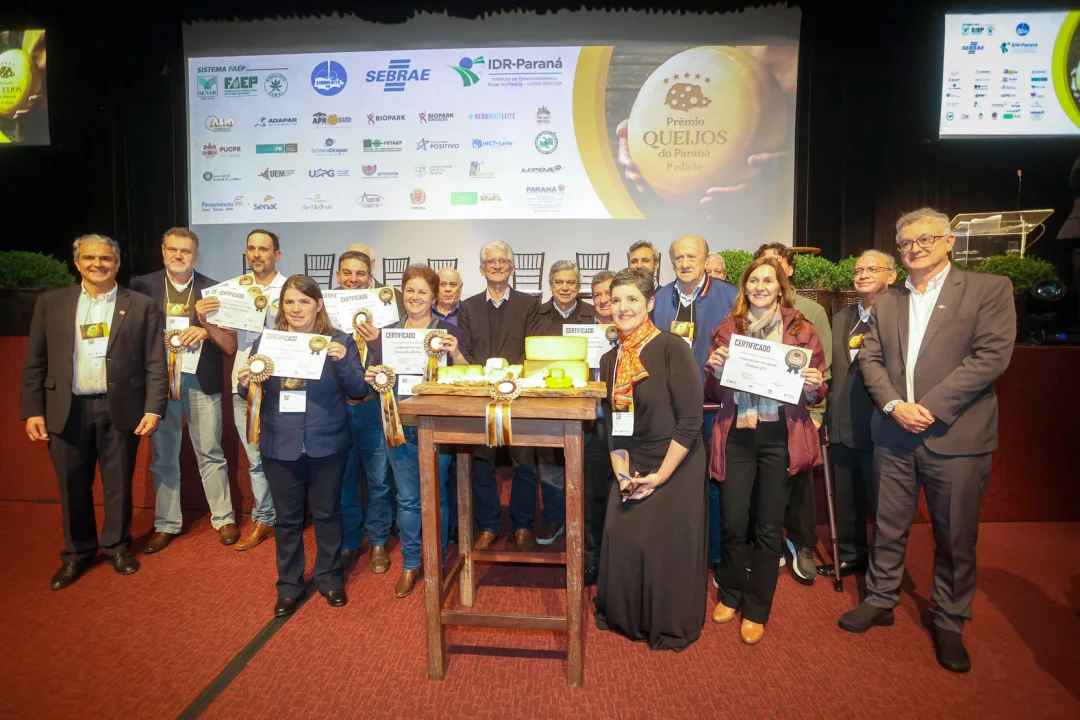 Produtores atendidos pelo IDR-Paraná se destacaram no Prêmio Queijos do Paraná