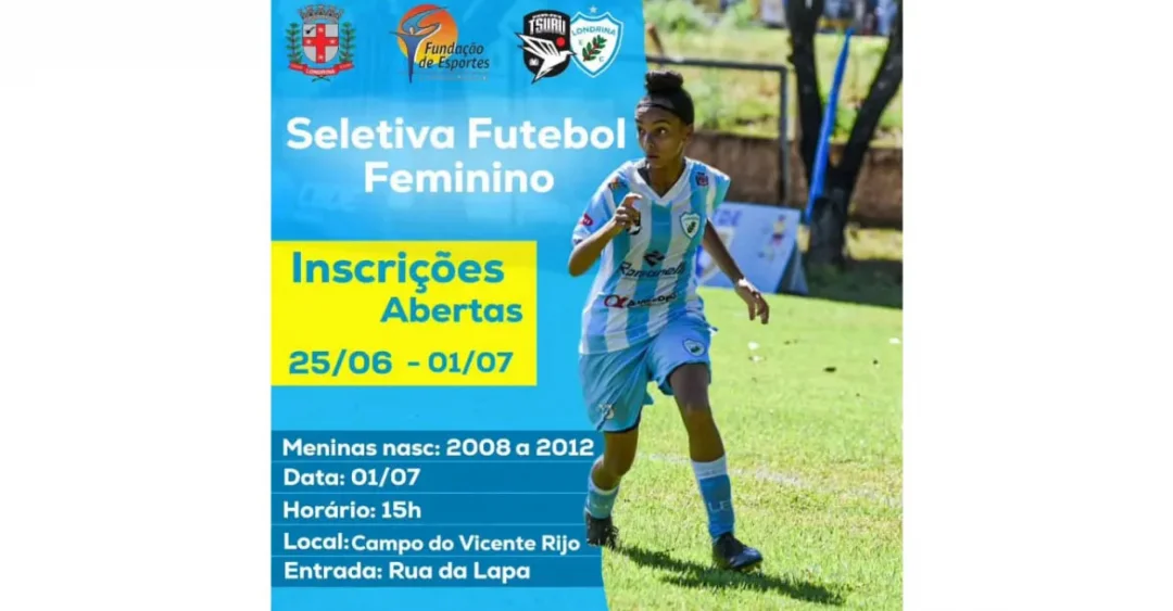 Equipe Tsuru Oguido conduz seletiva de futebol feminino no sábado (1º)