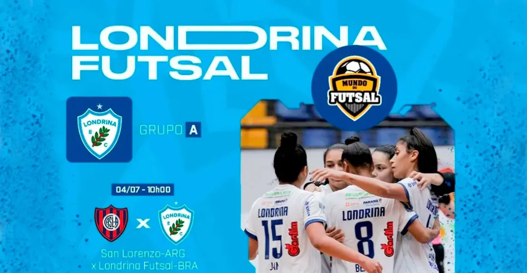 Londrina Futsal feminino estreia em competições internacionais jogando a Copa Mundo