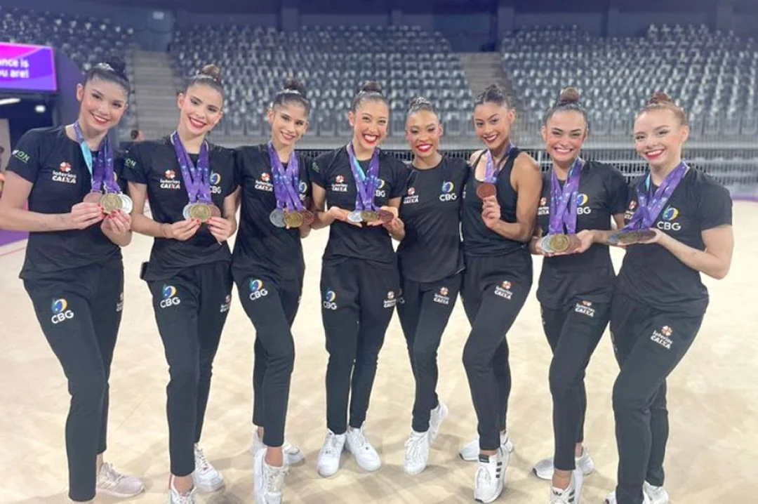 Paranaenses ajudam Brasil a conquistar o ouro na Copa do Mundo de Ginástica Rítmica