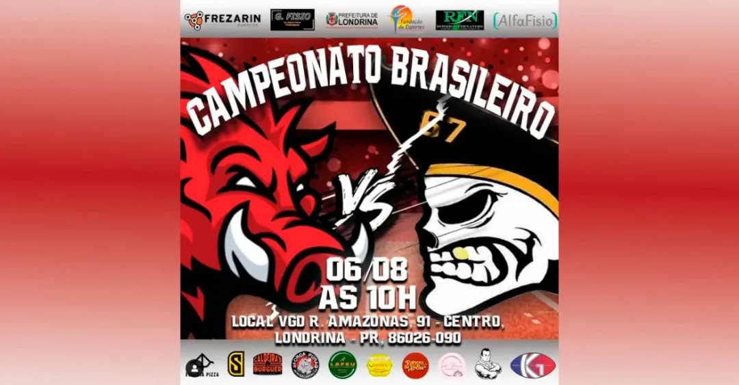 Londrina Bristlebacks estreia no Brasileirão de Futebol Americano neste domingo (6)