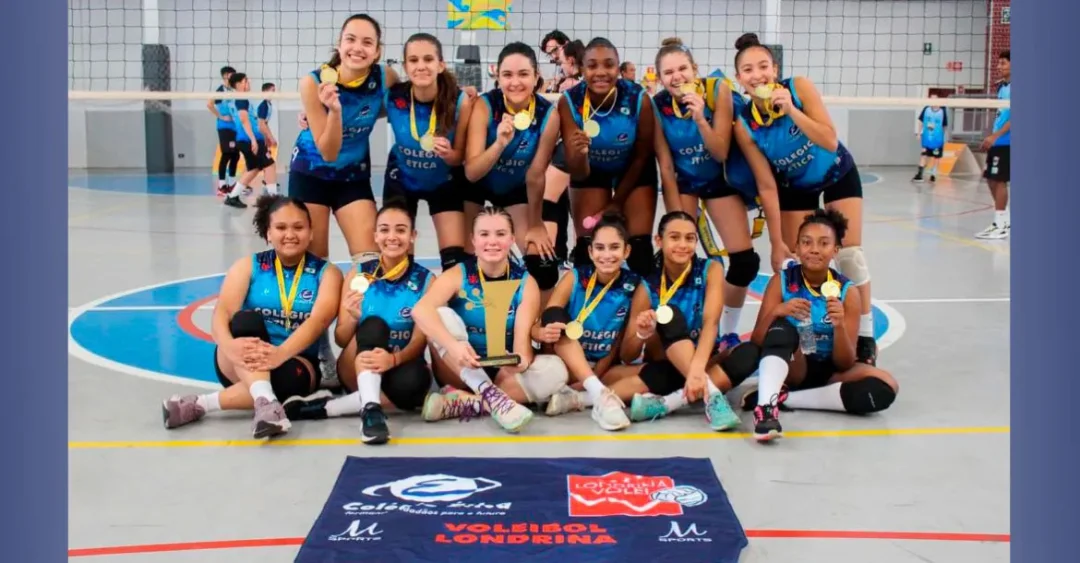 Time de vôlei de Londrina é campeão dos Jogos Escolares Sub-14 do Paraná