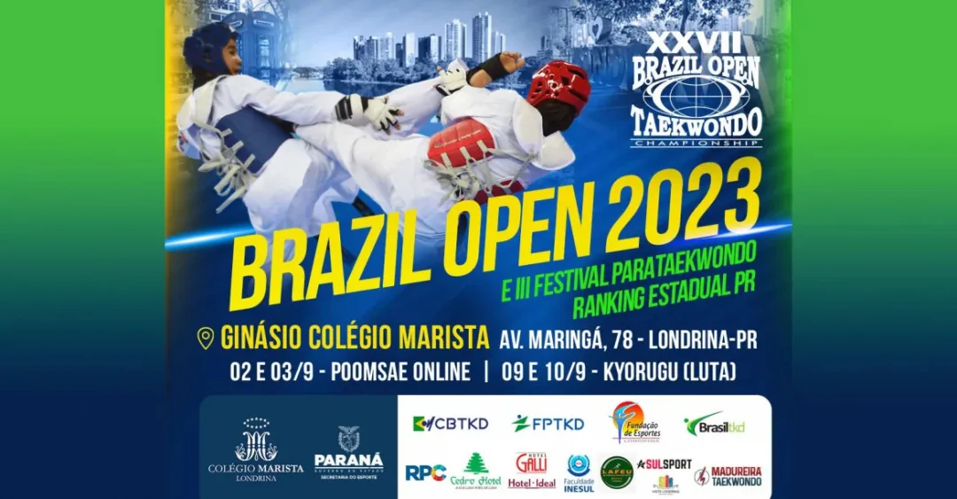 Londrina sedia o XXVII Brazil Open de Taekwondo no fim de semana