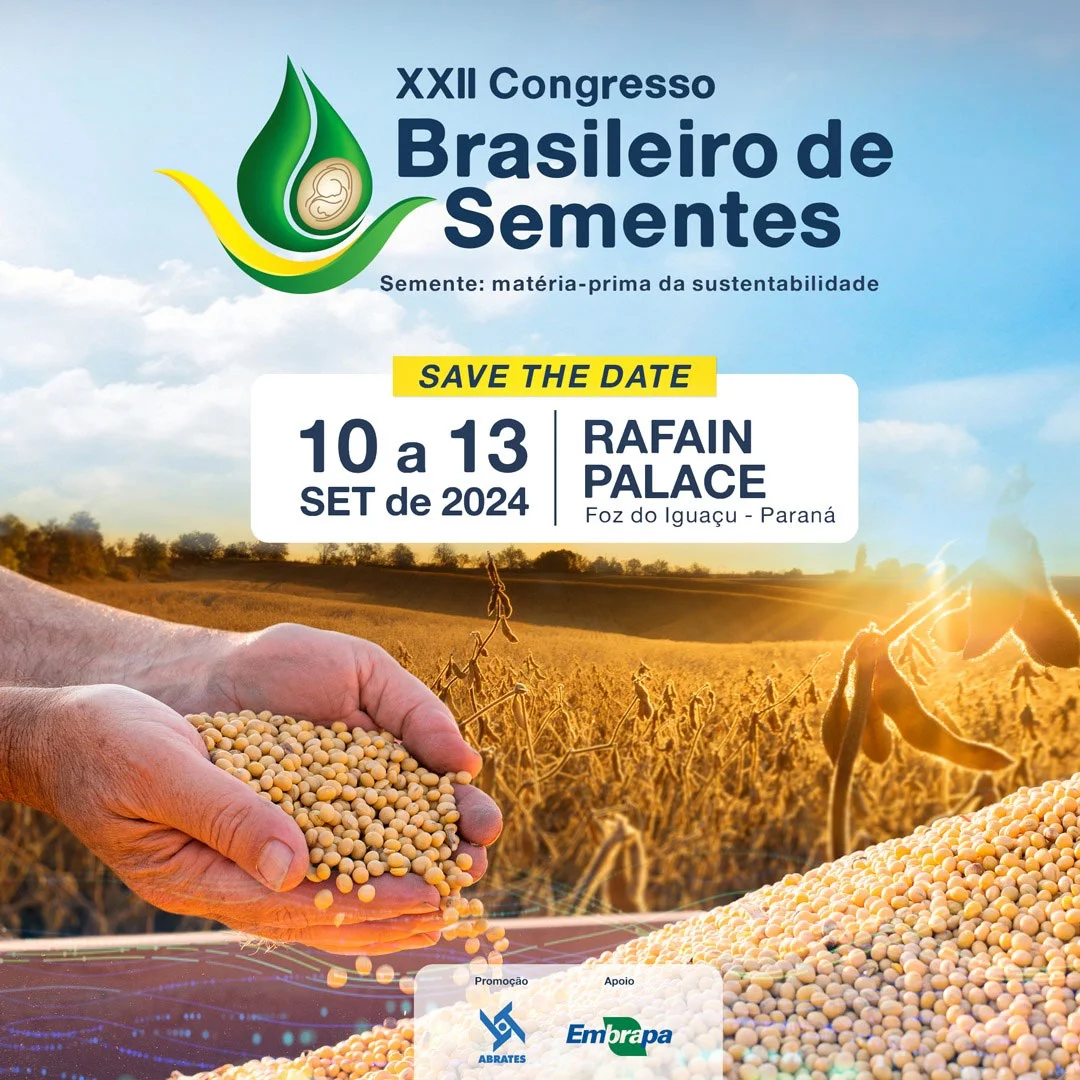 ABRATES anuncia sede do XXII Congresso Brasileiro de Sementes em 2024