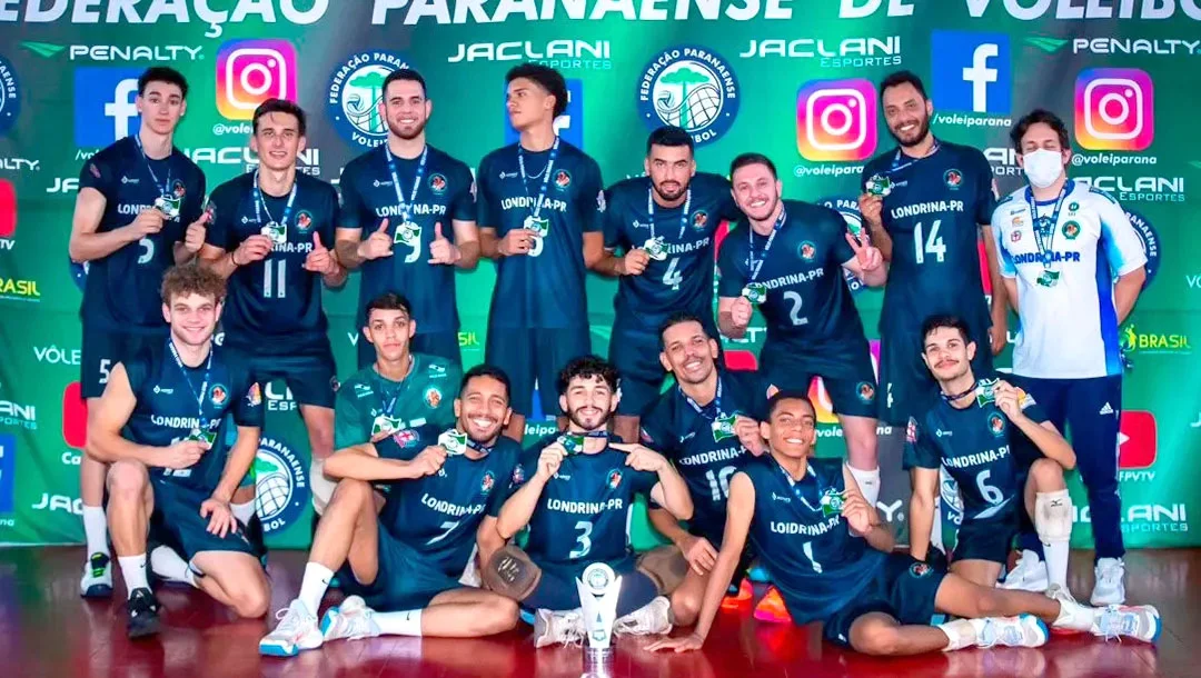 Equipe XXI de Outubro é vice-campeã da Série B do Paranaense Adulto de Vôlei