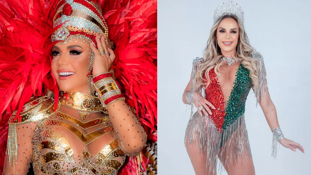 Francine Carvalho é coroada rainha de bateria da X9 Pioneira pelo 4º ano: “preparação começou hoje”