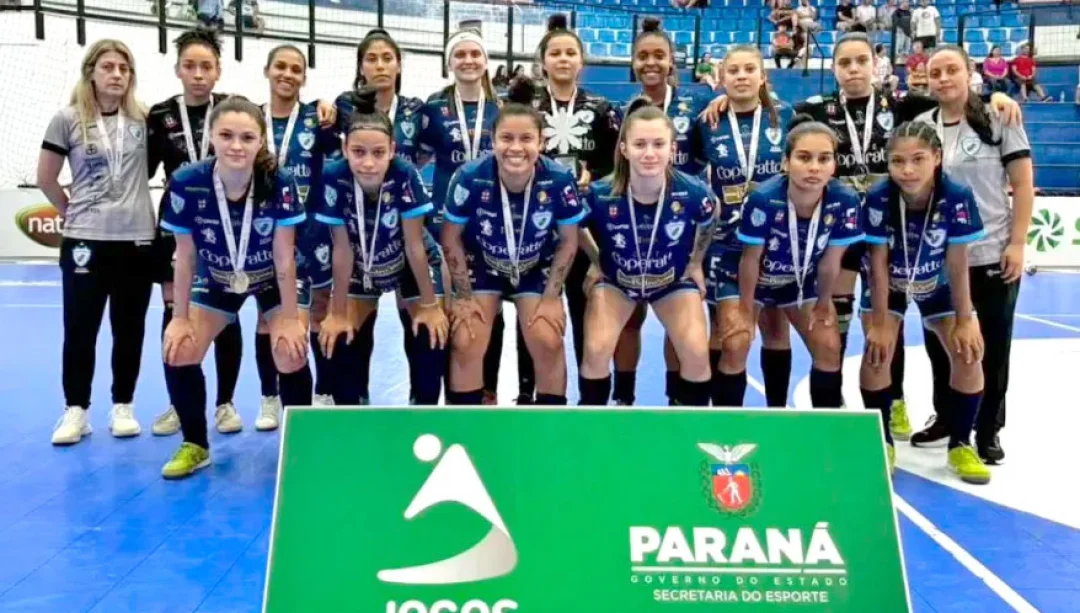 Equipe feminina do Londrina Futsal é vice-campeã dos Jogos Abertos do Paraná