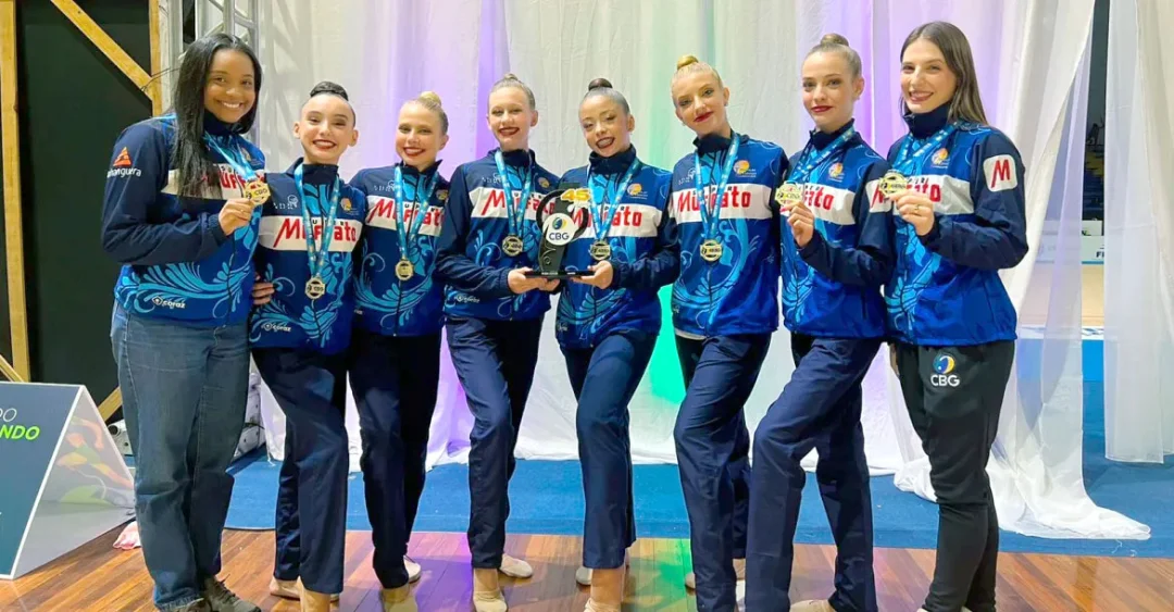 Equipe londrinense de ginástica rítmica é ouro no Brasileiro de Conjuntos