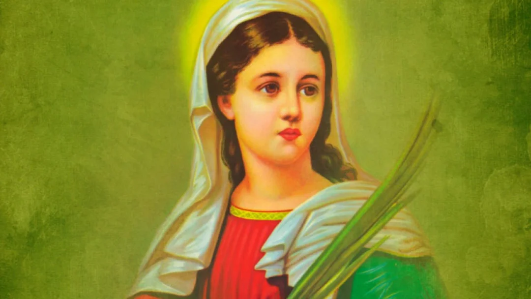 O martírio de Santa Luzia, a padroeira dos olhos