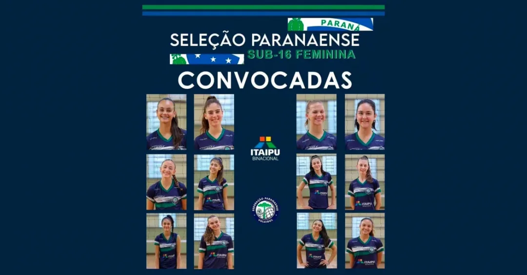 Duas atletas e técnico de Londrina estão na Seleção Paranaense de Vôlei Feminino Sub-16