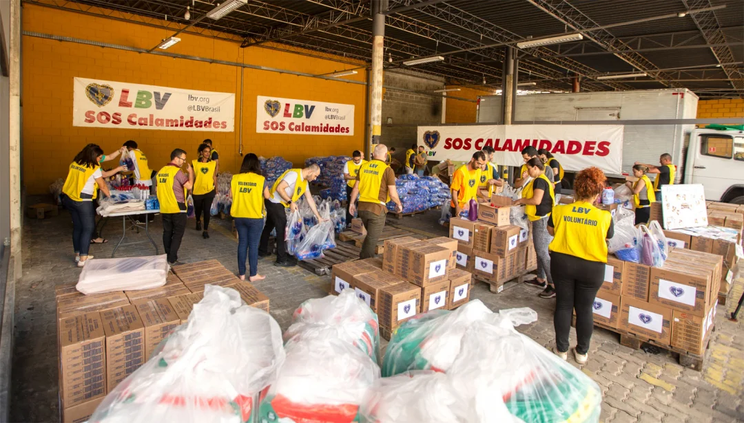 LBV mobiliza doações em Londrina para atender vítimas das chuvas no Estado gaúcho