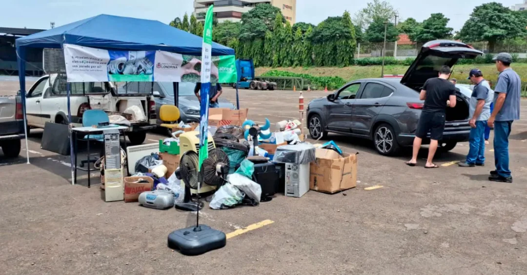 Campanha Lixo Zero recebe mais de uma tonelada de lixo perigoso em Londrina
