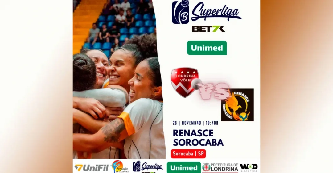 Londrina Vôlei estreia em Sorocaba na Superliga B Feminina nesta quinta (28)
