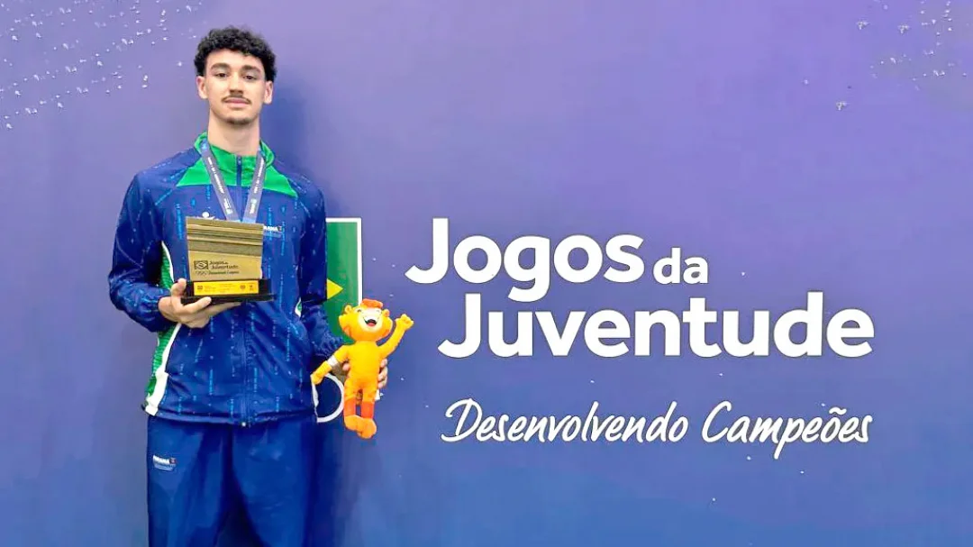Atleta do projeto XXI de Outubro é campeão nacional de vôlei nos Jogos da Juventude
