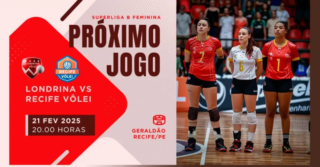Londrina Vôlei encara o Recife fora de casa pela Superliga B feminina