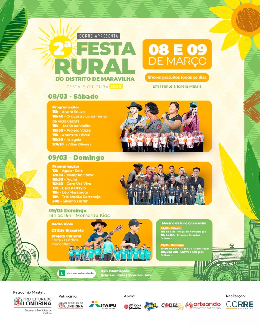 Distrito de Maravilha, em Londrina se prepara para a sua festa rural que acontece neste final de semana