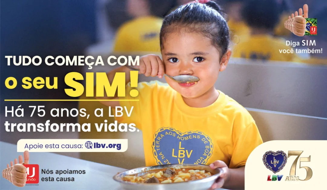 O seu SIM alimenta, aquece e transforma vidas!