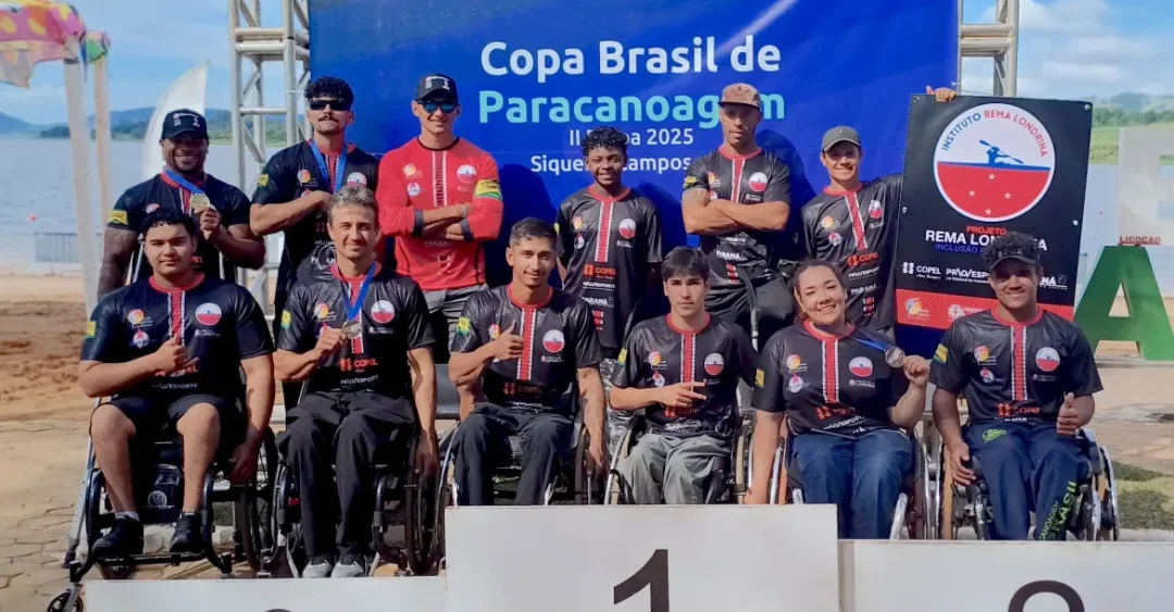Equipe Rema Londrina/Iate Clube/FEL é vice-campeã geral na Copa Brasil de Paracanoagem