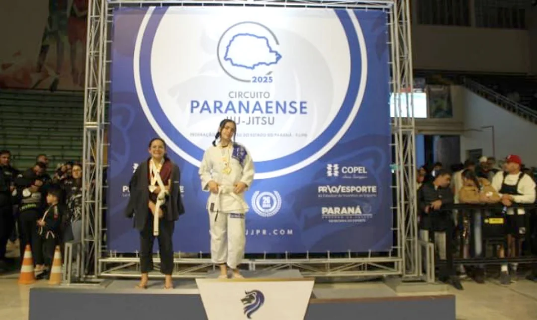 Atleta patrocinada pela Font Life conquista ouro no Circuito Paranaense de Jiu-Jitsu