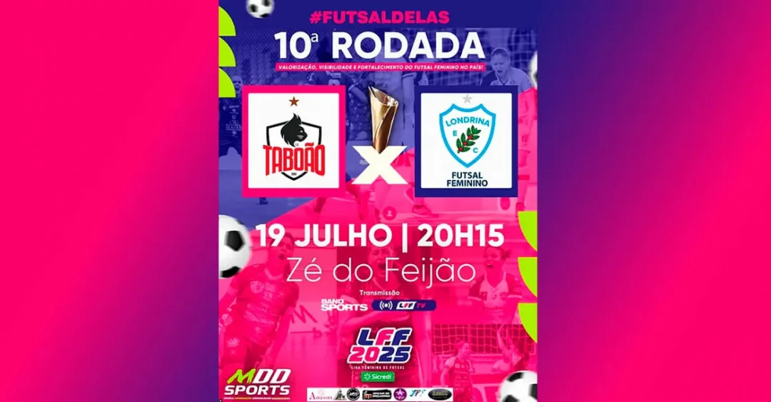 Londrina Futsal enfrenta o Taboão da Serra (SP) fora de casa pela Liga Feminina