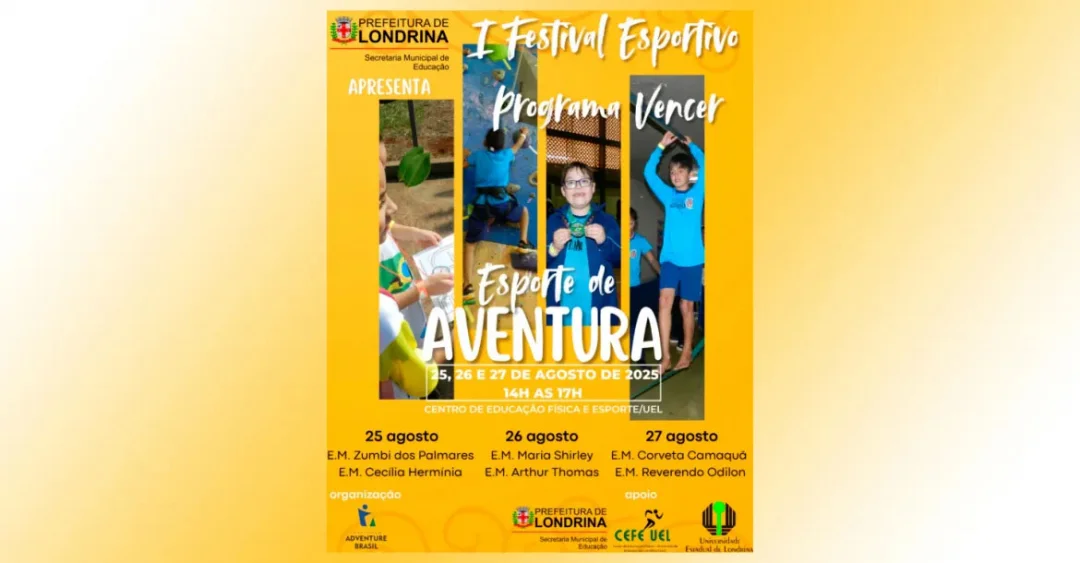 Festival Esportivo do Programa Vencer movimenta mais de 5 mil alunos da Rede Municipal