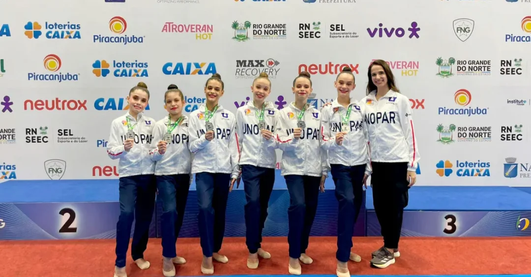 ADR Unopar é vice-campeã na Copa Brasil de Conjuntos de Ginástica Rítmica