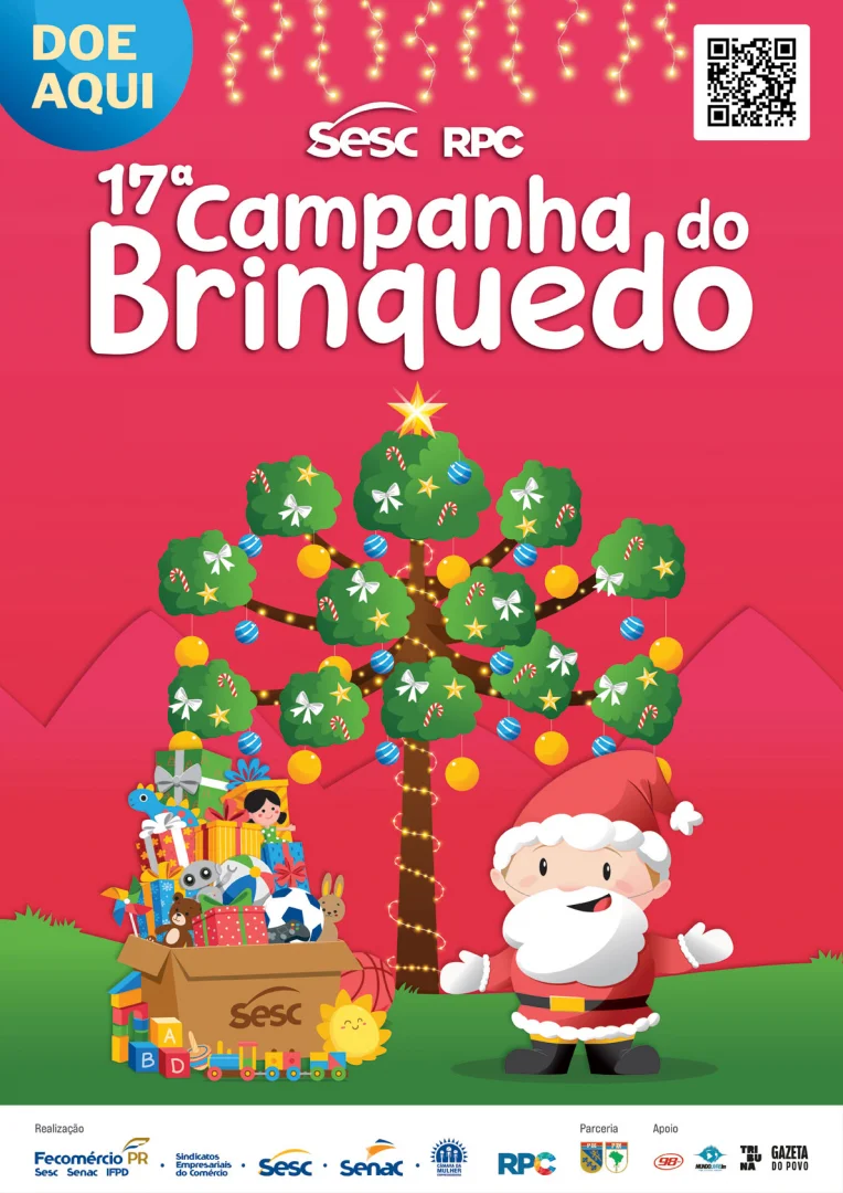 17ª edição da Campanha do Brinquedo Sesc PR e RPC começa no dia 6 de outubro